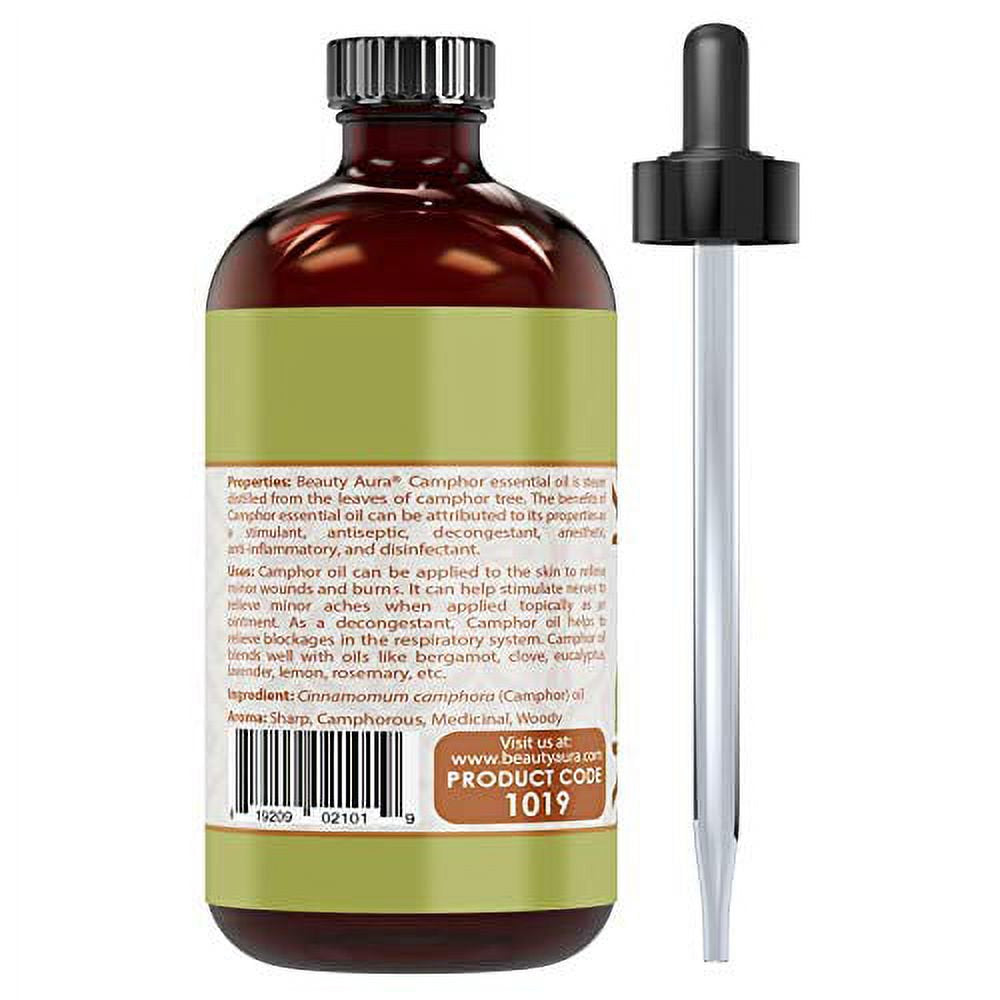 100% Pure & Undiluted Camphor Therapeutic Grade Essential Oil 4 Fl Oz