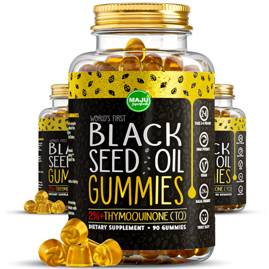 'S Black Seed Oil Gummies - World'S First Gummy Potent Formula with Cinnamon Extract, No Aftertaste - 500Mg (90Ct)