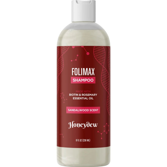 Follimax Biotin Shampoo for Thinning Hair Care - Volumizing Shampoo for Fine Hair with Keratin Argan and Rosemary Essential Oil - Sulfate Free Shampoo for Dry Scalp, 8 Fl Oz