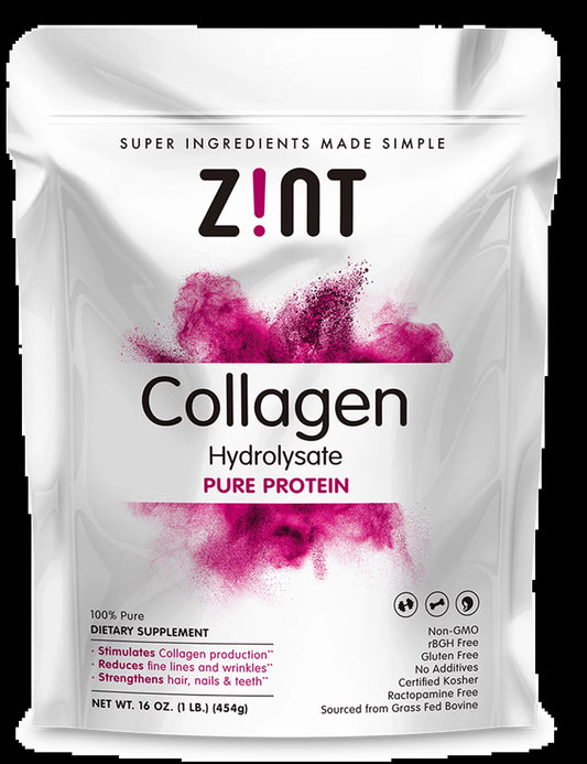 Paleo-Friendly Collagen Hydrolysate Pure Protein Powder, 16 Oz.