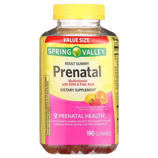 Prenatal Multivitamin Gummies with DHA and Folic Acid, 190 Count