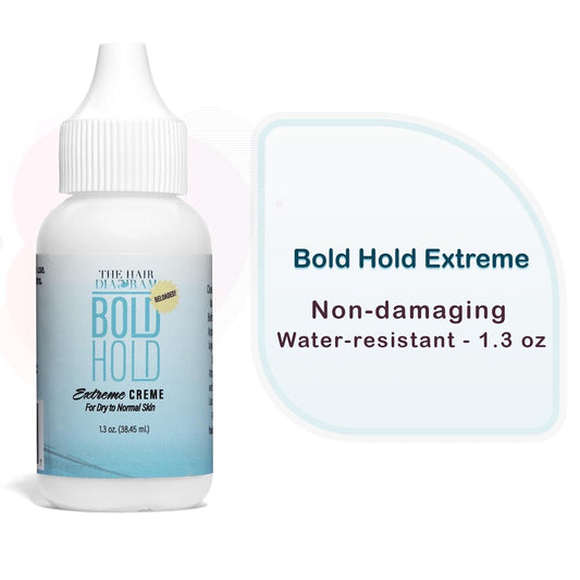 Bold Hold Extreme Crème Reloaded Lace Wig Glue/Adhesive, Dry to Normal Skin, Unisex, Protective Style (1.3 Oz)